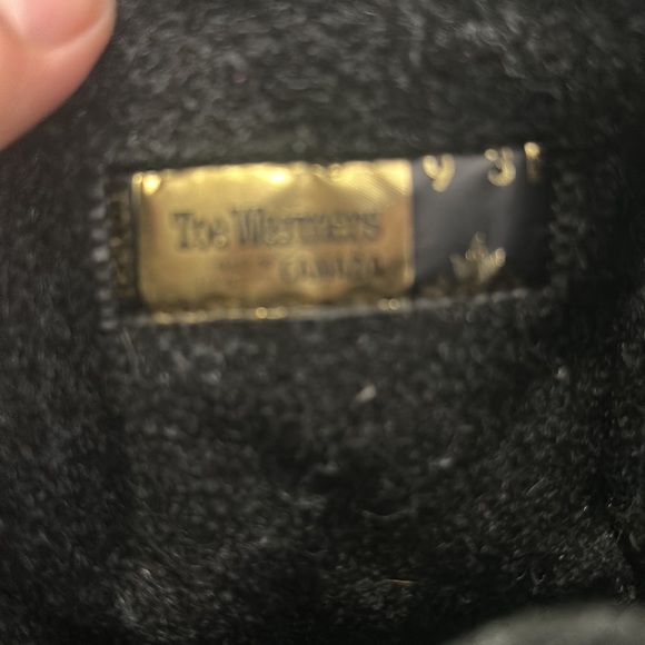 Canada toe warmer black boots size 9  comfy winter - Picture 8 of 9